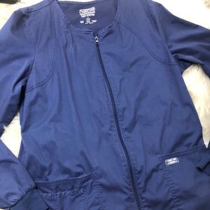 Cherokee Navy Blue  Scrub Jacket